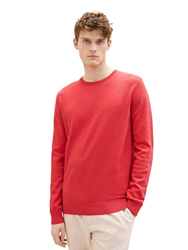 TOM TAILOR Herren Basic Strickpullover mit Crewneck von TOM TAILOR