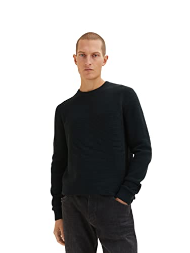 TOM TAILOR Herren Basic Strickpullover aus Bio-Baumwolle von TOM TAILOR