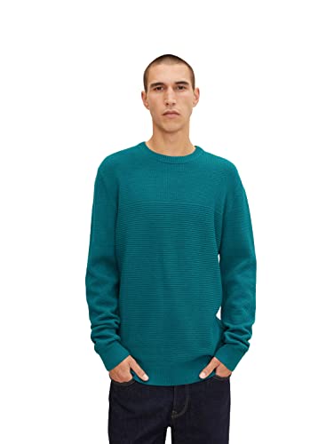 TOM TAILOR Herren Basic Strickpullover aus Bio-Baumwolle von TOM TAILOR