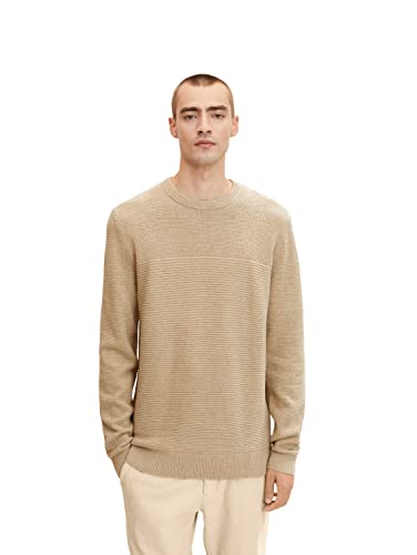 TOM TAILOR Herren Basic Strickpullover aus Bio-Baumwolle von TOM TAILOR