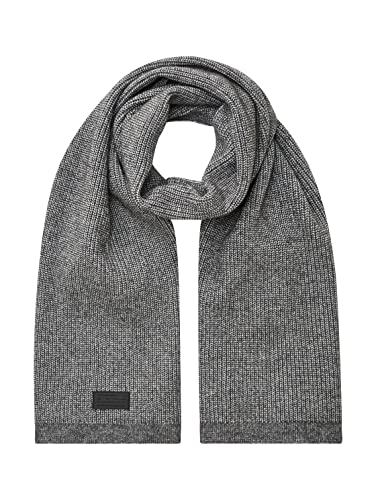 TOM TAILOR Herren Basic Strickschal 1032849, 10617 - Black Grey Melange, ONESIZE von TOM TAILOR