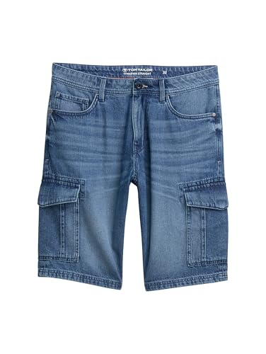TOM TAILOR Herren 1046260 Bermuda Jeans Shorts, 10152-Mid Stone Bright Blue Denim, 31 TOM TAILOR Herren 1046260 Bermuda Jeans Shorts, 10152-Mid Stone Bright Blue Denim, 31 von TOM TAILOR