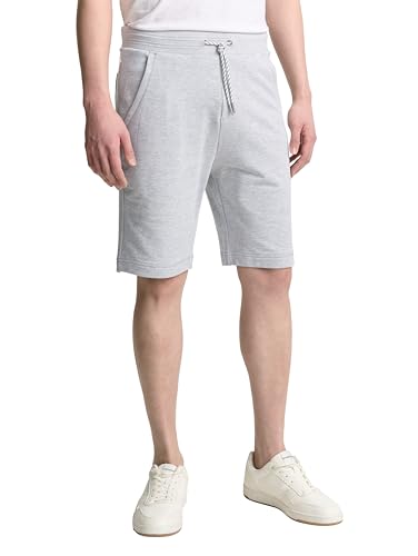 TOM TAILOR Herren 1046748 Bermuda Sweatpants Shorts, 15398-Light Stone Grey Melange, L von TOM TAILOR