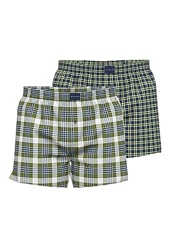 TOM TAILOR Herren Boxershort grün kariert 2er Pack XXL von TOM TAILOR