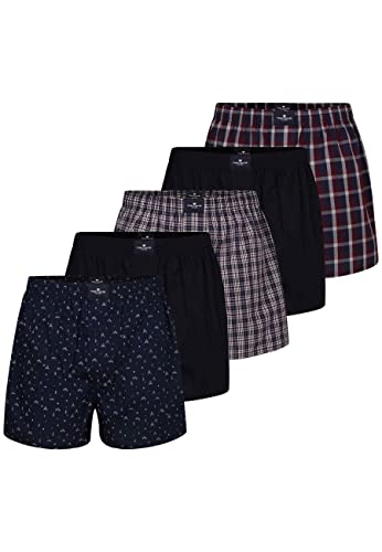TOM TAILOR Herren Boxershorts Unterhosen Web Shorts 5er Pack 4 von TOM TAILOR