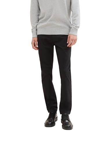 TOM TAILOR Herren Chino Hose aus Stretch Twill,29999 - Black, 31/32 TOM TAILOR Herren Chino Hose aus Stretch Twill,29999 - Black, 31/32 von TOM TAILOR