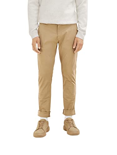 TOM TAILOR Herren Chino Hose mit Stretch 1032870, 11610 - Splashy Sand, 30W / 30L von TOM TAILOR