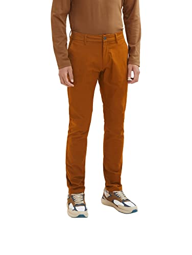 TOM TAILOR Herren Chino Hose mit Stretch 1032870, 21652 - Equestrian Brown, 28W / 30L von TOM TAILOR