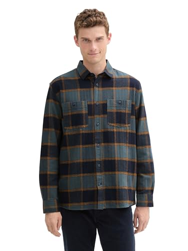 TOM TAILOR Herren Comfort Fit Hemd im Karomuster, 36635 - Blue Navy Check, XXL TOM TAILOR Herren Comfort Fit Hemd im Karomuster, 36635 - Blue Navy Check, XXL von TOM TAILOR