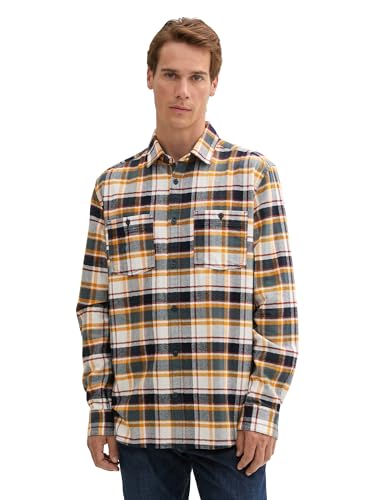 TOM TAILOR Herren Comfort Fit Hemd im Karomuster, 36639 - Navy Multi Check, XL TOM TAILOR Herren Comfort Fit Hemd im Karomuster, 36639 - Navy Multi Check, XL von TOM TAILOR
