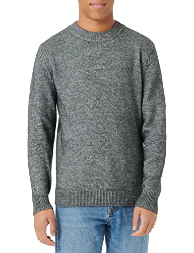 TOM TAILOR Herren Cosy Strickpullover 1034613, 10617 - Black Grey Melange, M von TOM TAILOR