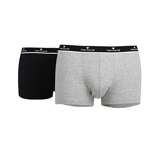 Tom Tailor Underwear Herren Hip Pants 2er Pack Retroshorts, Grau (Darkgrey Melange 9768), Small (Herstellergröße: S/4) von TOM TAILOR