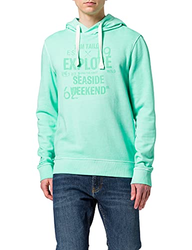 TOM TAILOR Herren Hoodie 1025442, 26479 - Lucite Green, XL von TOM TAILOR