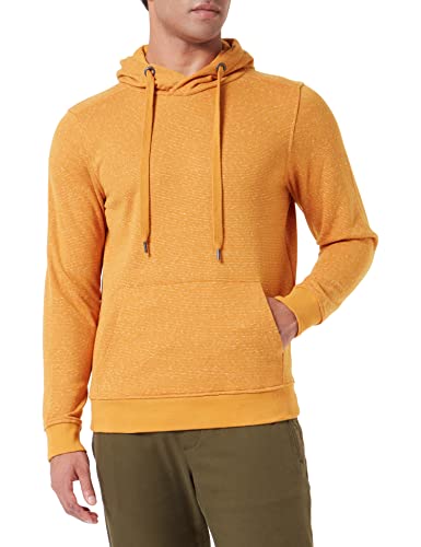 TOM TAILOR Herren Hoodie mit Streifen 1033587, 28140 - Flame Brown Injected Stripe, 3XL von TOM TAILOR