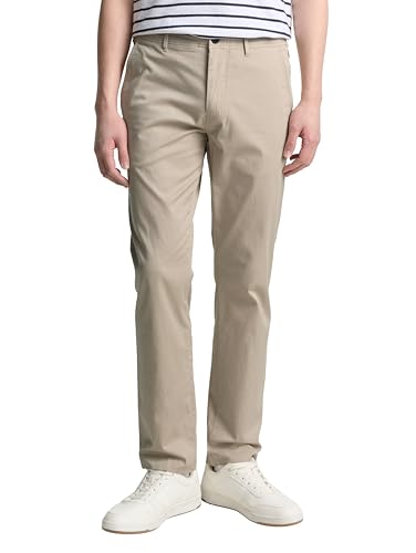 TOM TAILOR Herren 1046150 Regular Hose, 11032-Cashew Beige, 36/34 von TOM TAILOR