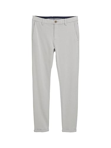 TOM TAILOR Herren 1044853 Travis Slim Chino Hose, 38152-Blueish Grey Two Tone Pique, 38W / 30L von TOM TAILOR