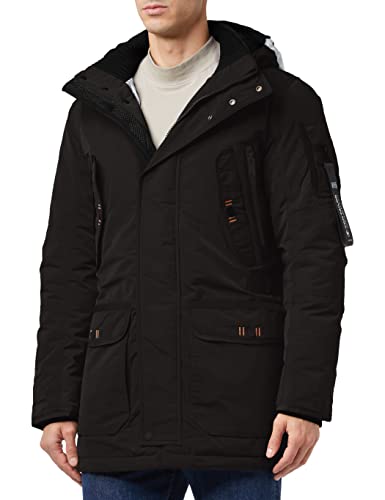 TOM TAILOR Herren Artic Parka 1032498, 29999 - Black, M von TOM TAILOR