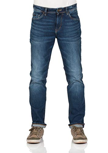 TOM TAILOR Herren Jeans Josh - Slim Fit - Blau - Mid Stone Wash, Größe:W 32 L 36, Farbe:Mid Stone Wash Denim (10281) von TOM TAILOR