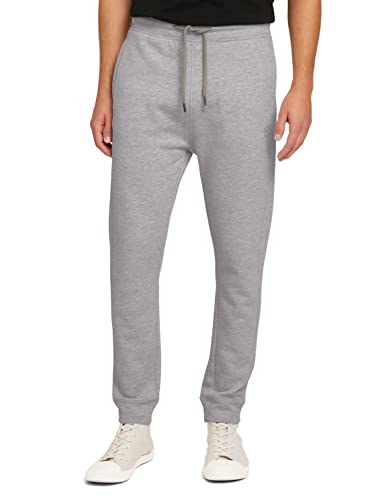 TOM TAILOR Herren Jogginghose 1029050, 15398 - Light Stone Grey Melange, XXL von TOM TAILOR