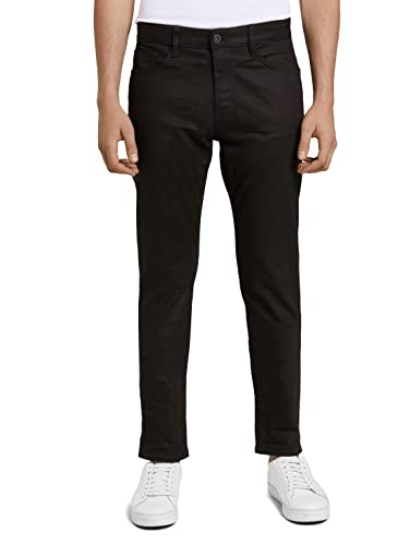 TOM TAILOR Herren Josh Regular Slim Jeans 1021011, 10246 - Clean Raw Black Denim, 30W / 34L von TOM TAILOR