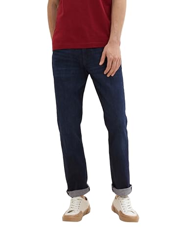 TOM TAILOR Herren Josh Regular Slim Jeans, 10115 - Clean Rinsed Blue Denim, 40/32 von TOM TAILOR