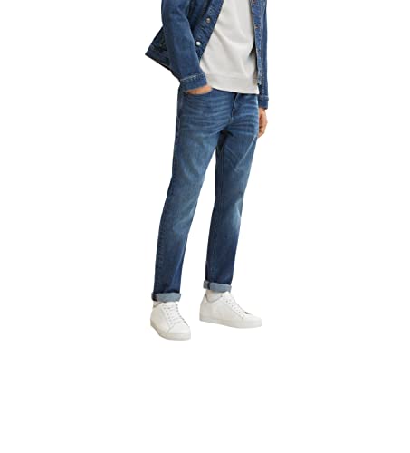 TOM TAILOR Herren Josh Regular Slim Jeans, 10281 - Mid Stone Wash Denim, 31/32 von TOM TAILOR