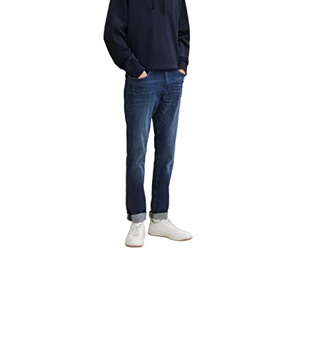 TOM TAILOR Herren Josh Regular Slim Jeans, 10282 - Dark Stone Wash Denim, 30/32 von TOM TAILOR