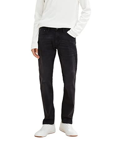 TOM TAILOR Herren Josh Regular Slim Jeans 1034661, 10240 - Black Denim, 31W / 32L von TOM TAILOR