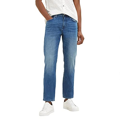 TOM TAILOR Herren 1035650 Josh Regular Slim Jeans Mit Coolmax®-Funktion, 10119 - Used Mid Stone Blue Denim, 30W / 34L EU von TOM TAILOR