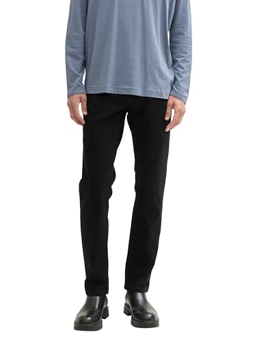 TOM TAILOR Herren Josh Regular Slim Jeans mit Stretch, 10270 - Black Black Denim, 34/30 TOM TAILOR Herren Josh Regular Slim Jeans mit Stretch, 10270 - Black Black Denim, 34/30 von TOM TAILOR