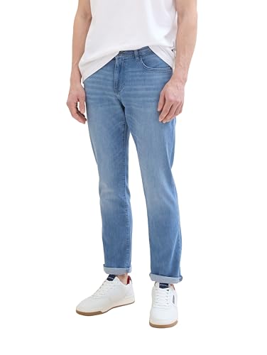 TOM TAILOR Herren Josh Regular Slim Jeans mit Stretch, light stone wash denim, 34/30 TOM TAILOR Herren Josh Regular Slim Jeans mit Stretch, light stone wash denim, 34/30 von TOM TAILOR