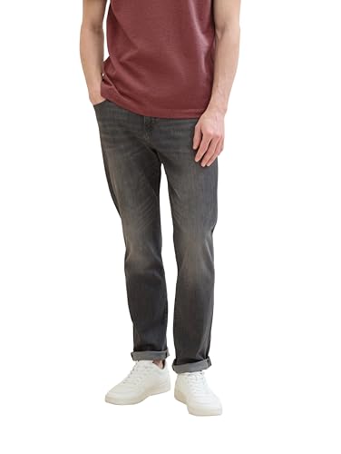 TOM TAILOR Herren Josh Regular Slim Jeans mit Stretch, used dark stone grey denim, 31/34 TOM TAILOR Herren Josh Regular Slim Jeans mit Stretch, used dark stone grey denim, 31/34 von TOM TAILOR