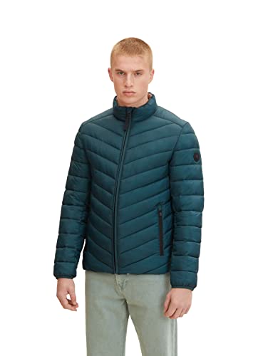 TOM TAILOR Herren Lightweight Steppjacke 1031474, 10834 - Deep Green Lake, S von TOM TAILOR