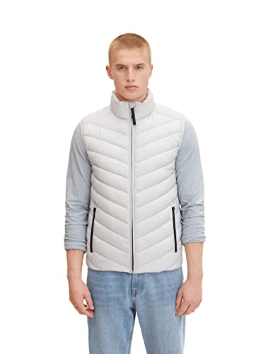 TOM TAILOR Herren Lightweight Stepptweste 1031473, 29767 - Rough Grey, M TOM TAILOR Herren Lightweight Stepptweste 1031473, 29767 - Rough Grey, M von TOM TAILOR