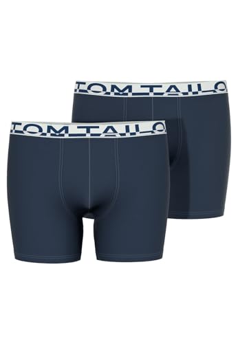 TOM TAILOR Herren Long Pants Boxershorts Kentucky | 2er Pack (DE/NL/SE/PL, Alphanumerisch, L, Regular, Regular, Navy) von TOM TAILOR