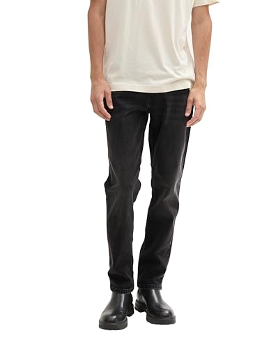 TOM TAILOR Herren Marvin Straight Fit Jeans,10219 - Used mid Stone Grey Denim, 33/34 von TOM TAILOR
