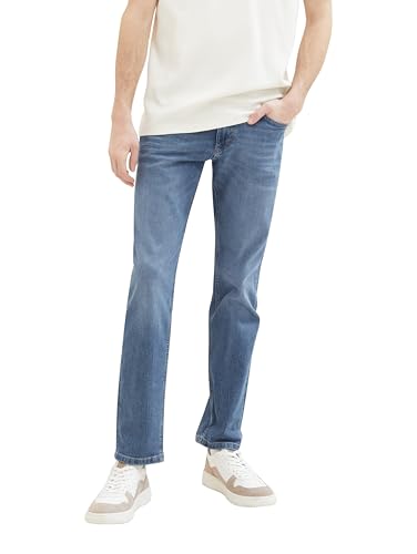 TOM TAILOR Herren Marvin Straight Jeans, 10110 - Blue Denim, 32/32 von TOM TAILOR
