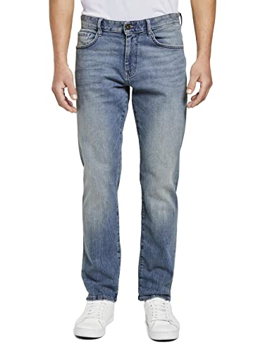 TOM TAILOR Herren Marvin Straight Jeans 1021012, 10280 - Light Stone Wash Denim, 33W / 34L von TOM TAILOR
