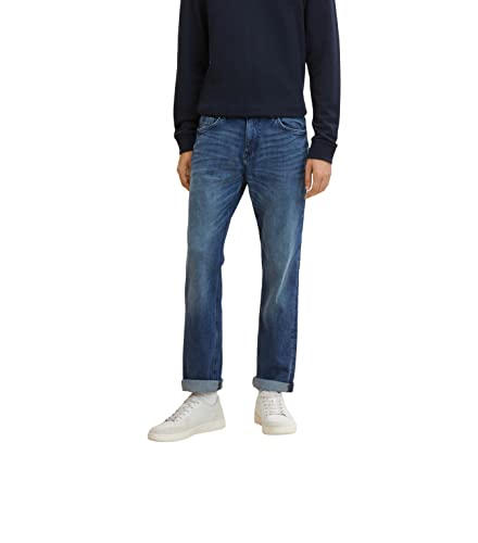 TOM TAILOR Herren Marvin Straight Jeans, 10281 - Mid Stone Wash Denim, 30/30 von TOM TAILOR