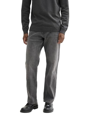 TOM TAILOR Herren Marvin Straight Jeans mit Thermolite®-Funktion, 10210 - Grey Denim, 34/32 von TOM TAILOR