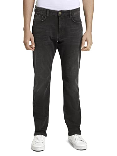 TOM TAILOR Herren Marvin Straight Jeans 1021012, 10263 - Black Stone Wash Denim, 29W / 32L von TOM TAILOR