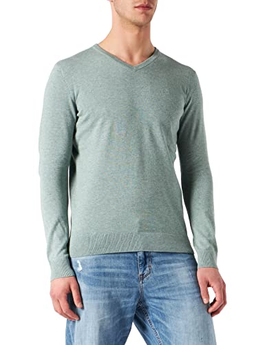 TOM TAILOR Herren Basic Strickpullover mit V-Ausschnitt von TOM TAILOR