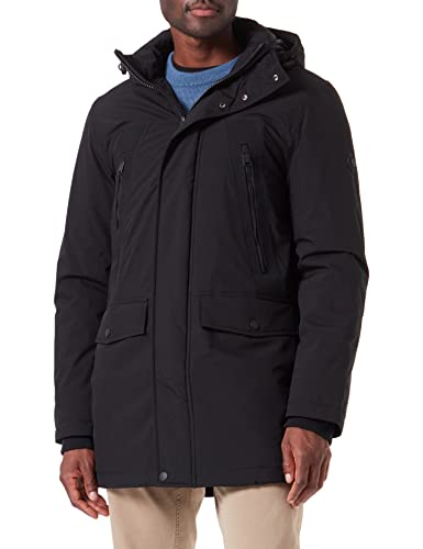 TOM TAILOR Herren Parka mit Kapuze 1033673, 29999 - Black, L von TOM TAILOR