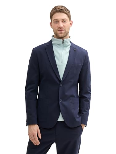 TOM TAILOR Herren Performance Blazer,10668 - Sky Captain Blue, 46 von TOM TAILOR