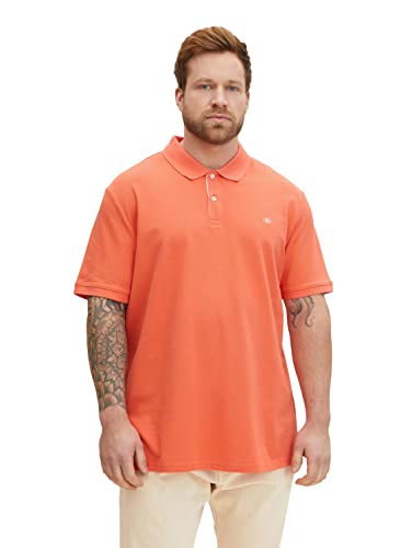 TOM TAILOR Herren Basic Poloshirt 1032077, 11834 - Soft Peach Orange, XXL von TOM TAILOR