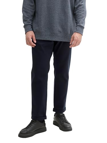 TOM TAILOR Herren Plussize Regular Fit Jersey Chino Hose,10668 - Sky Captain Blue, 2XL von TOM TAILOR