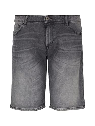TOM TAILOR Herren Slim Jeans Shorts 1032068, 10213 - Clean Mid Stone Grey Denim, 46 von TOM TAILOR