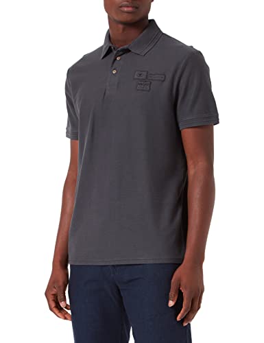 TOM TAILOR Herren Poloshirt in gewaschener Optik 1031612, 29999 - Black, S von TOM TAILOR