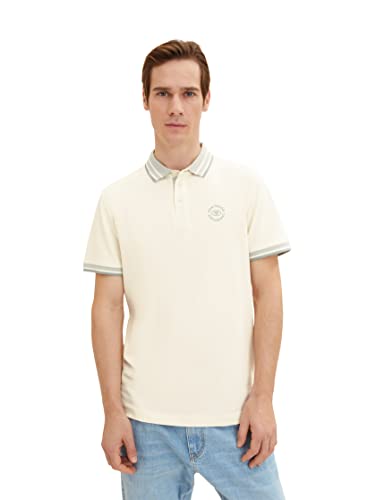 TOM TAILOR Herren Poloshirt mit Logo-Print von TOM TAILOR