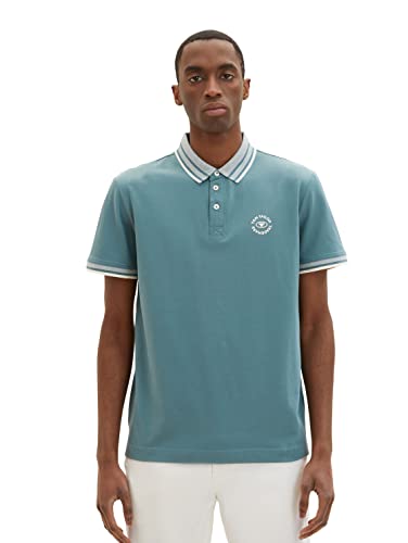 TOM TAILOR Herren Poloshirt mit Logo-Print von TOM TAILOR